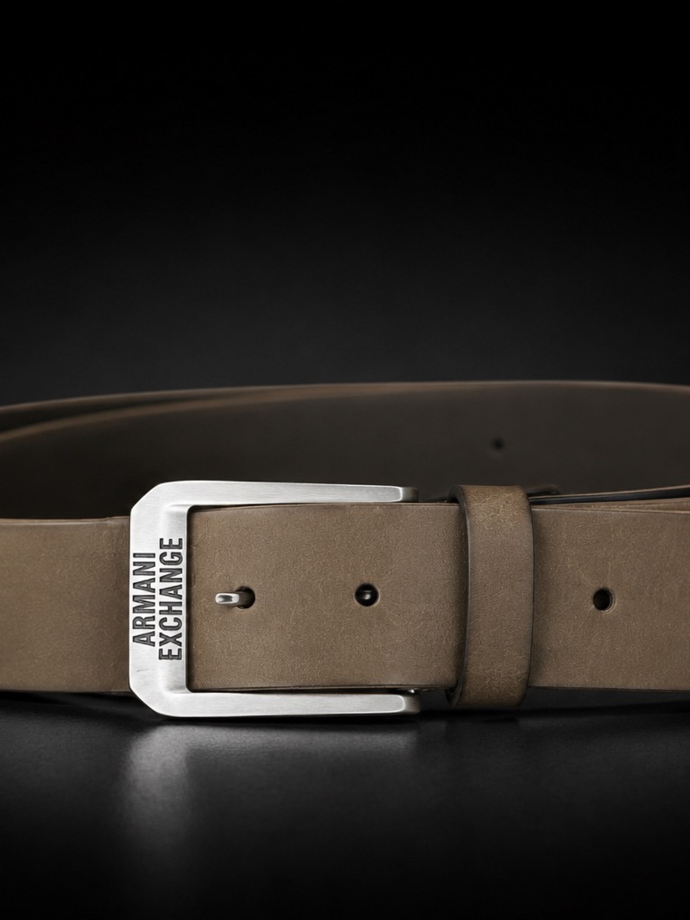 Armani Exchange A|X Genuine Leather Brown Belt